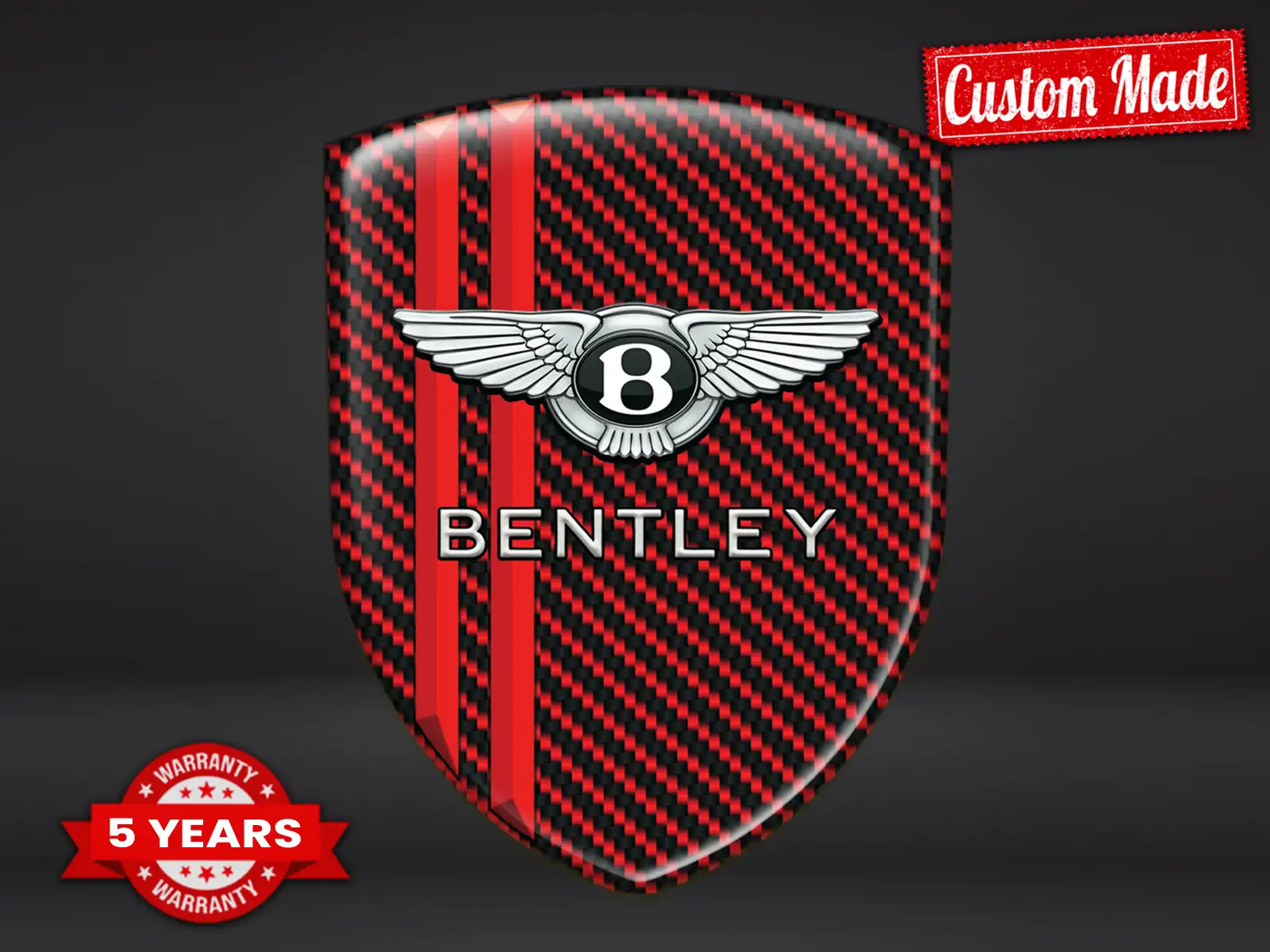 Bentley Adesivi Parabrezza Auto Max Resiliente Pro Look